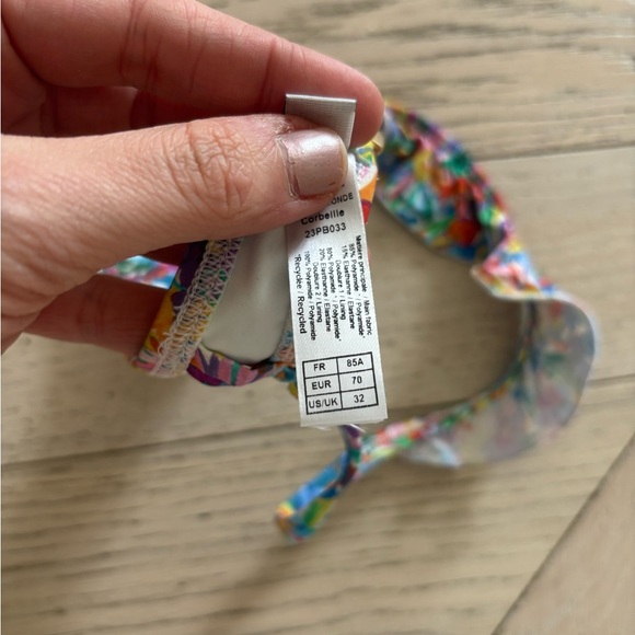 NWOT Ysé Vague Blonde balconette bikini top size 32A - Picture 7 of 7